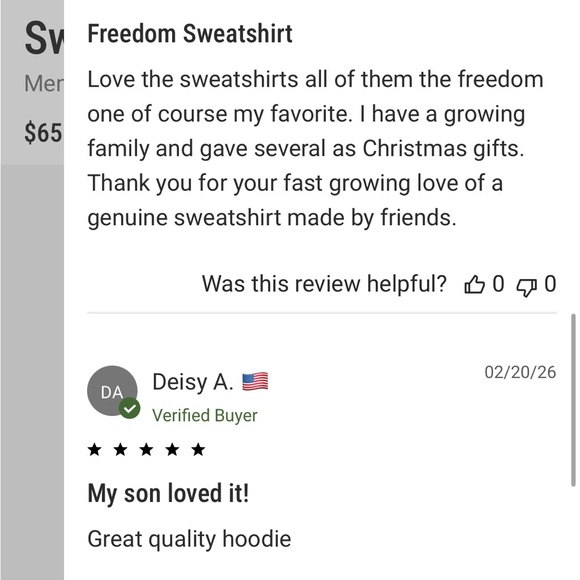 Like new GOAT USA size M Men's Gray Hoodie with Americana Goat Embroidered Patch - Picture 11 of 13